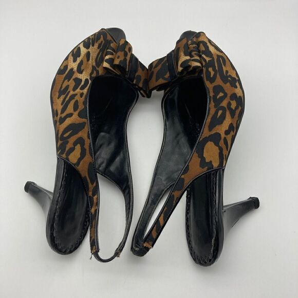 J.Renee Rio Leopard Print Heels Size 8M - Picture 6 of 9